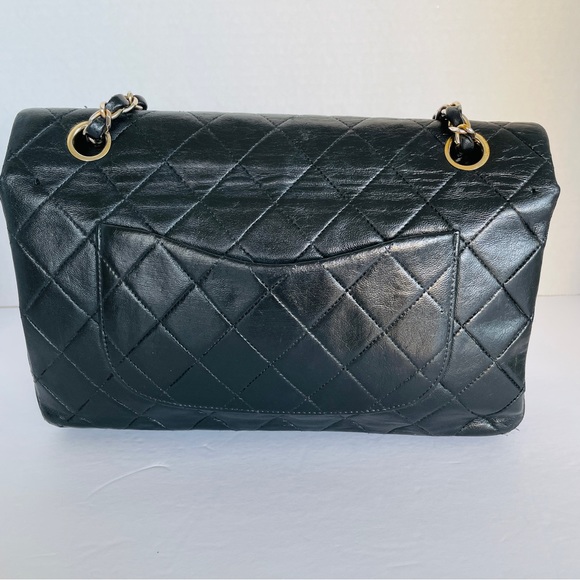 Chanel Classic Double Flap Black Lambskin Bag Vintage - Picture 7 of 16